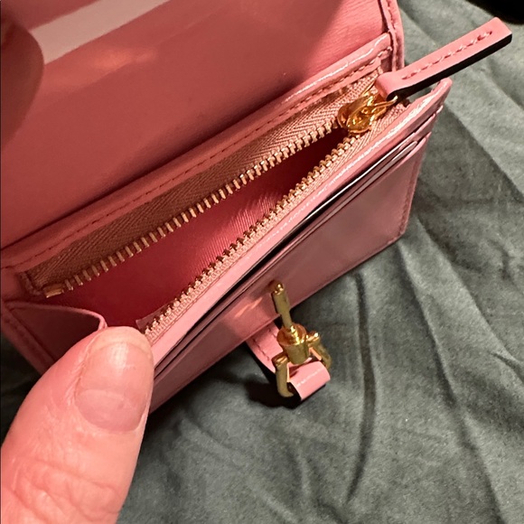 NWT GUCCI Jackie 1961 Card Case Wallet Wild Rose with Gold Accent - Picture 4 of 10